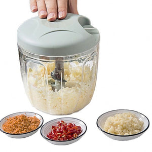 4-Blade Hand-Pull Mini Vegetable Chopper