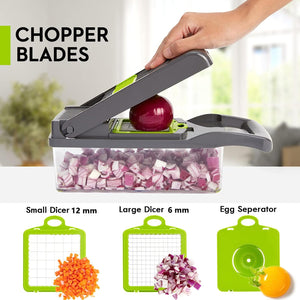 Vegetable Chopper Multifunctional 12 in 1 Food Chopper