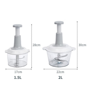 Manual Press-Type Mini Food Processor Garlic Cutter