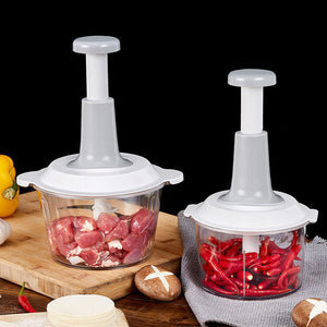 Manual Press-Type Mini Food Processor Garlic Cutter