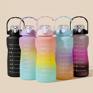 3 PCS Water Bottles With Straw